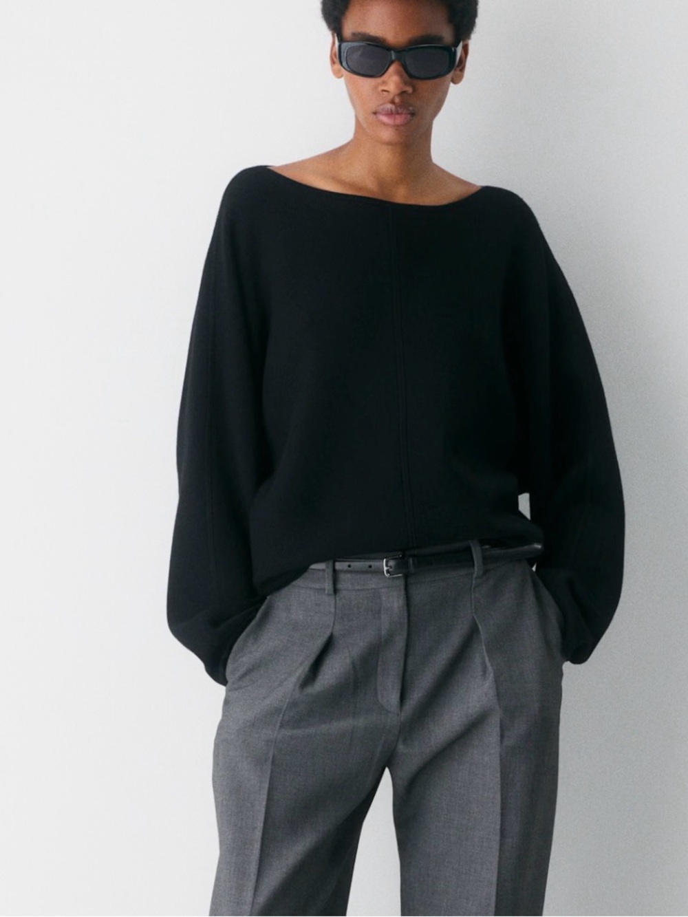 Aritzia Black Minimalist Sweater